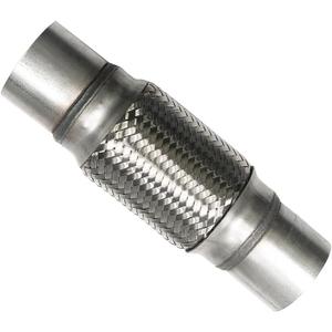 2 1/4 Inch Flex Pipe Exhaust 57mm Flex Exhaust Flexible Pipe Repair Tube Connector/Universal Flex Pipe Coupler With Extension/Inner Braid 10Inch Length(2.25(2 1/4))