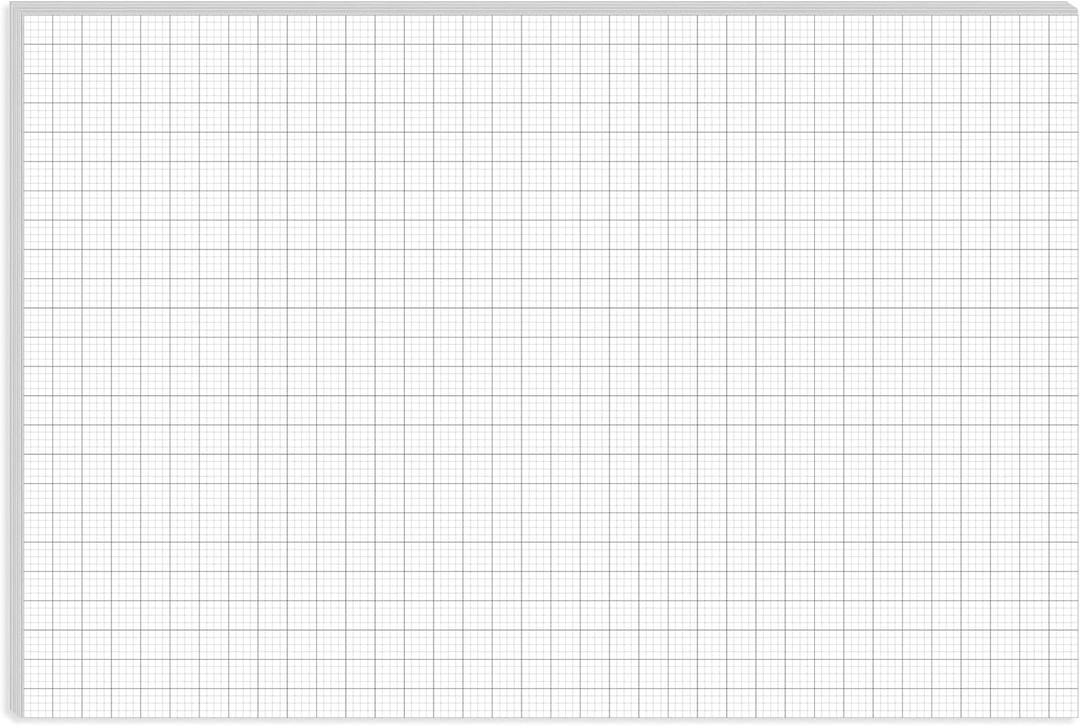 Graph Paper Pad - 36" x 24" Large Graph Paper, 30 Sheets/60 Pages, 4"x4" Ruled Grid Paper for Engineer Architect Designer Mathematician Draftsmen Sketch House Commercial Building Plan Drafting