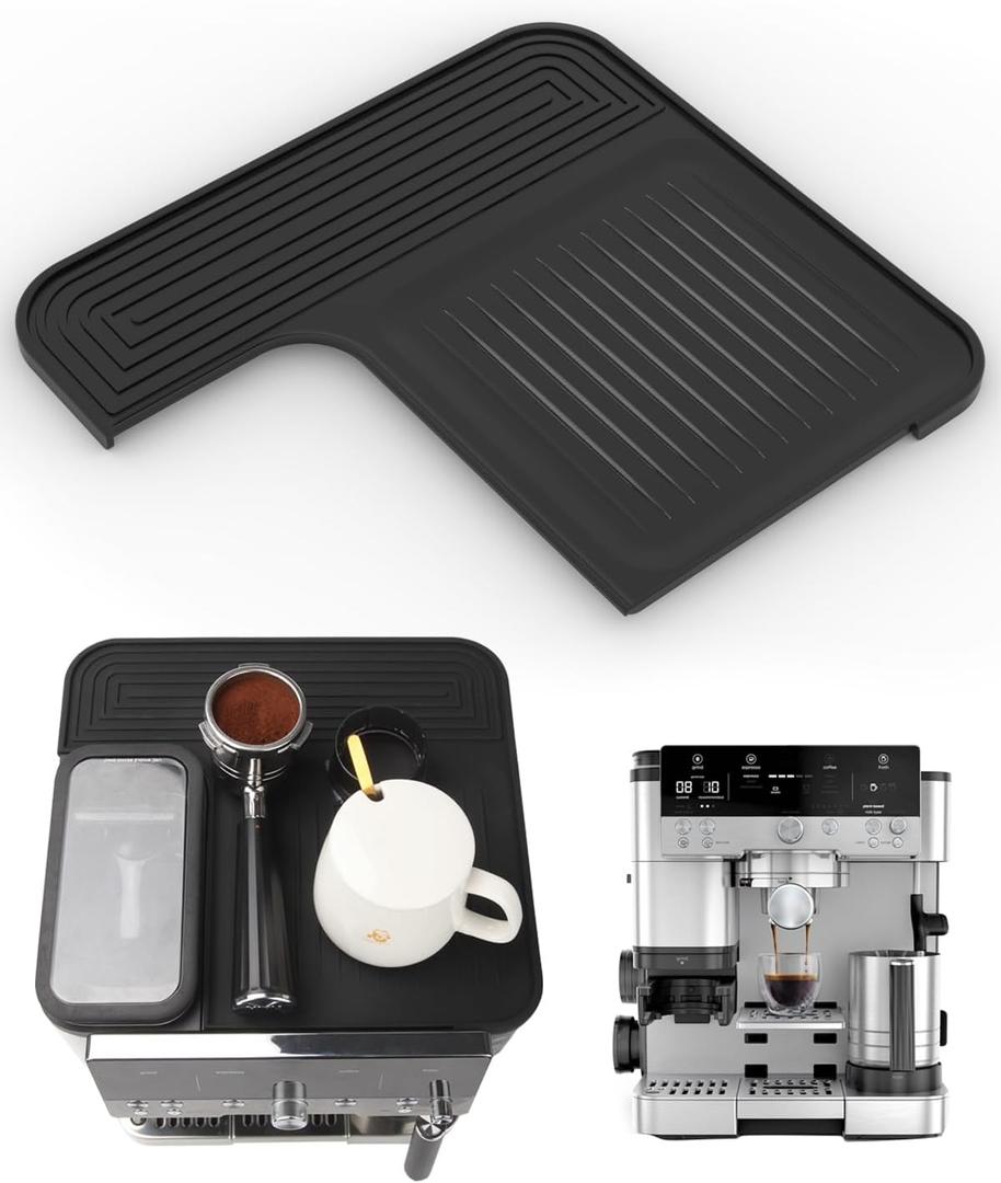 Top Mat for Ninja Luxe Espresso Coffee Machine ES601 & ES701  Protects Top Surface  Food-Grade Silicone - Grinder Access Unblocked - Waterproof, Heat-Resistant - Accessories for Ninja Luxe Cafe