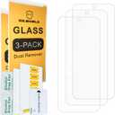 3 x Mr.Shield Screen Protector compatible with Google Pixel 9A [Tempered Glass] [3-Pack] [Japan Glass with 9H Hardness]