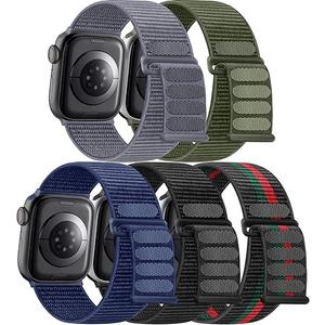 Maledan Bands Compatible with Apple Watch Band 42mm 44mm 45mm 49mm 38mm 40mm 41mm Men Women, Sport Loop Strap Bracelet Replacement Wristband for Apple iWatch Series 11 10 9 8 7 6 5 4 3 SE Ultra 2 (Black/ Stripes/ Blue Gray/ Dark Green/ Navy Blue)