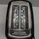 Toastmaster 2-Slice Toaster - Black with Stainless Steel - Kitchen Essential for Sandwich Bread & Breakfast Toast - Toaster with Wide Slots, High Rise Toast Lift & Cool-Touch Exterior