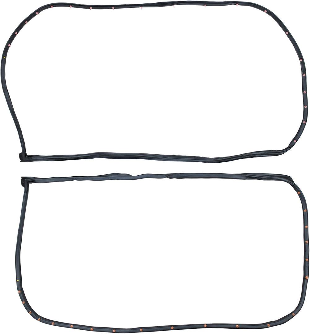 ApplianPar Front Driver and Passenger Side Door Weatherstrip Frame Rubber Seal for Hyundai Elantra 2007-2010 ApplianPar Front Driver and Passenger Side Door Weatherstrip Frame Rubber Seal for Hyundai Elantra 2007-2010