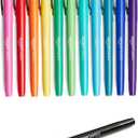 Amazon Basics Felt Tip Marker Pens, Assorted Colors, for Art Projects, Writing, Drawing, and Journaling, 12-Pack