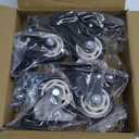 Caster Wheels - 3 Inch Casters Set of 4 Heavy Duty, BOSGEOT Locking Industrial Casters with 360 Degree No Noise Polyurethane Wheels, Swivel Plate Casters with Brake - Pack of 4
