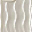 Caseative for iPhone 12 Case,Water Ripple Pattern Curly Wave Frame Soft Phone Case (White)
