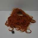 ANOGOL Hair Cap + 32 in/80 cm Orange Long Wavy Cosplay Wig for Women Orange Cosplay Wig with Bangs for Costume Halloween Party Long Ginger Wavy Wigs with Bangs