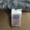 Cozy Bliss Faux Fur Throw Blanket for Couch, Fuzzy Soft Plush Thick Bubble Blanket for Sofa Bedroom Living Room, 108 * 90 Inches Light Grey