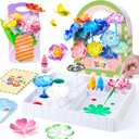 SkilLify Flower Craft Kits,DIY Paper Arts and Crafts Bouquet Toys for Kids,Color Changing Flowers, Educational Science Kit,Christmas Birthday Gifts for 6 7 8 9 10+Year Old Girls & Boys
