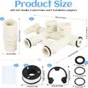 Upgraded 7345388 Water Softener 3/4" Bypass Valve Assembly Compatible with Kenmore, GE, Whirlpool, Morton, NorthStar, EcoWater, EcoPure
