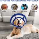 ASENKU Dog Cone Collar, Soft Adjustable Cone for Dogs to Stop Licking, Lightweight Recovery Dog Cone After Surgery, Pet E-Collar for Small, Medium & Large Dogs,(Blue L)