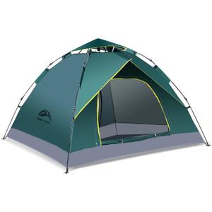 Happy Travel 1/2/3/4 Person Camping Tent, Instant Easy Pop Up Tents for Camping,Automatic Waterproof Family Camping Tent, Easy Set Up Tent,Portable Windproof Dome Tent for Camping Hiking & Traveling