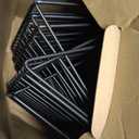 Shimeyao 6 Pieces Magazine Holder Triangle File Holder Book Record Metal Vinyl Record Storage Magazine Rack Multifunction Triangle File Organizer Sorter for Decor Home Office (Black)