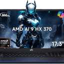 NIMO 17.3" Copilot+ AI Laptop, AMD Ryzen AI 9 HX 370 (Up to 5.1GHz), 32GB DDR5 RAM 1TB SSD, Radeon 890M, 144Hz FHD Display, 100W PD, USB 4.0, Fingerprint