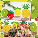 Weysat 4 Pack Fruits Party Decorations Large Fruits Cardboard Cutouts Photo Booth Props 1.97 ft 2.95 ft Tall Standup Summer Tropical Themed Backdrop Strawberry Kiwi Pineapple Lemon Decor, 1.97 x 2.95 ft/ 60 x 90 cm