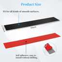 11NBBKGDDS Self-Adhesive Front Control Range Stainless Steel Backguard, 29.75" 4.75" Stainless Steel Backsplash Guard for Most Brands of Stove, Black