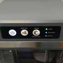 Nugget Ice Maker Countertop 44 Lbs/24h, Chewable Crunchable Ice Maker with Side Water Tank, Ready in 5-10 Mins, Self-Cleaning Pellet Ice Machine, Stainless Steel, Scoop Included