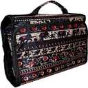 Hanging Toiletry Cosmetic Organizer Bag Roll up for Storage Travel Custom Embroidery  (Elephant Tapestry)