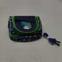 RHCPFOVR Kids Lunch Bag - Double - Decker Cooler Insulated Lunch Box for Boys Girls,Washable Lunch Bag with Strap and Reusable Toddler Lunchbox for School and Daycare (Dark Blue Dinosaur)