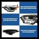 Silscvtt Headlight Front Head Lamp Replacement for Toyota Corolla 2014 2015 2016 Projector Headlight Left Side (Driver Side)