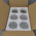 6 Pack Wide Mouth Mason Jars 16oz Glass Canning Jars with Airtight Lids and Bands for Preserving, Jam, Honey, Jelly, Wedding Favors, Sauces, Meal Prep, Overnight Oats, Salad, Yogurt (6)