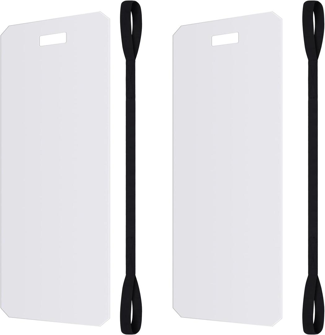 Wenqik 2 Pcs Appliance Sliders for Refrigerators Plastic Appliance Glide with Pull Strap Furniture Moving Slides for Tile Hardwood Floors Protection Glides Easily(29.92 x 8.07 Inches)