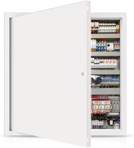 Thicken 1mm 24" x 24" Access Panel for Drywall,Metal Access Panel for Ceilings,Attic Access Door,Plumbing Drywall Access Panel, Access Panel Solves Problem of Fragile Panels (Screwdriver Latch)