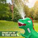 Inflatable Dinosaur Swimming Pool Float for Kids with Sprinkler for Yards, 2-in-1 Summer Water Toys 72" Large Pool Raft Outdoor Party Toys for Adults Kids