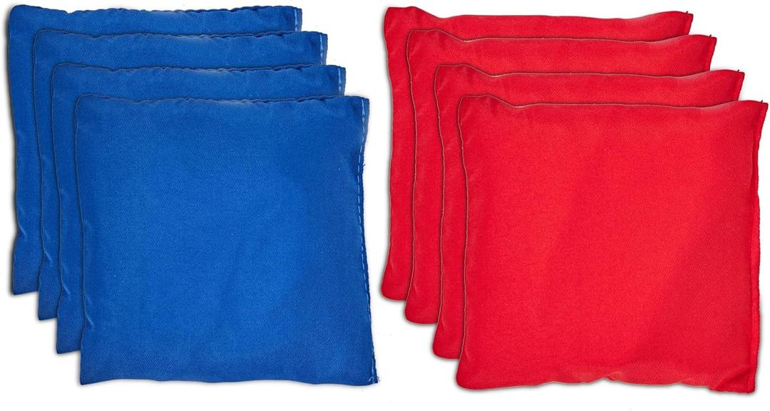 Cornhole Bags Set, 8 PCS Regulation All Weather Bean Toss Bags 6''*6'' Replacement for Cornhole Tossing Game - Including Drawstring Bag