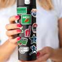 BEATRI Football Stickers Pack  50PCS Waterproof Vinyl Sports Coaches Football Decor & Party Favors for Laptop, Water Bottle, Skateboard & Travel Gear | Non-Repeating Decals, High-Definition Print