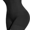 YADIFEN High Waisted Shapewear Women Girdles Shorts Shapewear Under Dress (Black, Large)