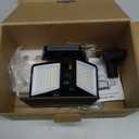 Solar Outdoor Lights - 3000LM 188 LED Motion Sensor Outdoor Lights, 4 Heads Security Light,IP65 Waterproof, Easy Install,270Wide Angle Flood Wall Light with 3 Modes for Backyard Yard (2 Pack)