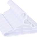 Baby Kids Hangers for Closet - 11.4 Inch 100 Pack Plastic - Children Infant Toddler Hangers for Clothes (White)