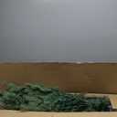 4FT Christmas Tree with 100 Lights, Potted Artificial Christmas Tree Outdoor Decor 8 Mode Timer Waterproof with Real-Like Tips & Round Branches for Front Door, Porch, 2 Pack (Green) (Green)