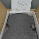 Double Step Foot Rest for Under Desk at Work, Adjustable Wooden Foot Stool with 4 Heights, Ergonomic Desk Foot Rest with Cushion for Office, Gaming & Study (Natural Color)