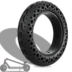 Felixstory 10 Inches Solid Honeycomb Tire 10x2.125/2.0 for Xiaomi M365/Pro Gotrax G4 Hiboy S2 Pro Ninebot F40 Electric Scooter, Rubber Plosion-Proof Tyre non-slip non-pneumatic Tire Replacement Wheel