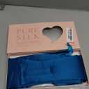 LitBear Silk Sleep Mask for Side Sleeper, Eye Mask Sleeping for Women Men 100% 22 Momme Pure Mulberry Silk, Face-Hugging Padded Eye Cover for Sleeping with Adjustable Band (Peacock Blue)