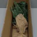 [ 12 Modes & Timer] 24 Inch Realistic Tabletop Christmas Tree Small Christmas Tree with 50 Warm White & Colored Lights Battery PE&PVC Branches Burlap Base Indoor Home Table Christmas Decorations (Dark Green)