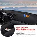 Cartist Suede Dash Mat Cover for Honda CR-V CRV 2017-2022 Dash Cover Nonslip Dashboard Mat Protector Sunshade No Glare