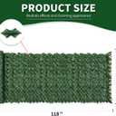 Artificial Ivy Privacy Fence Screen,48" X 118" UV-Anti Fake Leaves Plant Vine,Privacy Hedges Wall for Indoor Outdoor Garden Backyard Decor,Color Printing Green Perilla Leaves