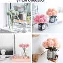 Artificial Flowers, 10Pcs Fake Flowers Silk Artificial Chrysanthemum Ball Hydrangea Bridal Wedding Bouquet for Home Garden Party Wedding Decor (Gray Blue, 10 Pcs)