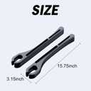 2 x 2PCS Car Seat Gap FillerGap Stopper Fill Gap Between Seat and ConsoleBuilt-in Recessed Storage OrganizerUniversal for Most Cars Trucks SUVs to Stop Things from DroppingBlack