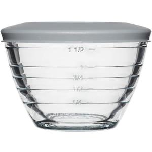 Anchor Hocking Glass 6 Piece 2 Cup 4-IN-1 PREP BOWLS (Clear)