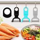 Original Vegetable Peeler, Potato Peelers for kitchen Carbon Steel Blade 3-Pack Grey/Blue/Black