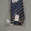 Avigers 18 x 18 Inch Navy Blue Gold Striped Geometric Lines Embroidery Velvet Cushion Case Luxury Modern Throw Pillow Cover Decorative Pillow for Couch Living Room Bedroom Car 45 x 45cm