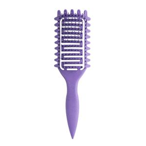 Curl Defining Brush,2024 Curly Hair Brush,Vented Hair Brush for Detangling, Shaping and Defining Curls For Women and Men Less Pulling (Purple)