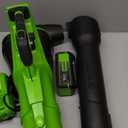 Greenworks 40V (730 CFM / 190 MPH) Cordless Leaf Blower with High Power Brushless Motor, Lightweight Backyard Cleaner for Fast Debris Removal, Includes 5.0Ah Battery & 5A Rapid Charger
