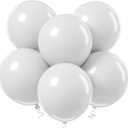 18 Inch Balloons - 35Pcs Large Thick White Latex Balloons for Birthday, Baby Shower, Wedding, Graduation, Themed Party Decorations