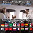 AI Translation Earbuds Real Time, 144 Languages Translator Earbuds