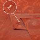 misaya Rectangle Thanksgiving Tablecloth, Waterproof Jacquard Fall Table Cloth, Damask Cloth Table Cover for Harvest Decor (52" x 70", Rust Vine Pattern) (Terracotta)